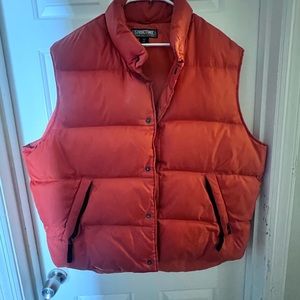 Vintage Structure Puffer Vest Orange XL